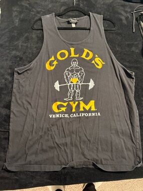 Gold's Gym Venice Black Logo Tank Top
